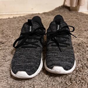 Women’s Adidas Black and White Knit Sneakers